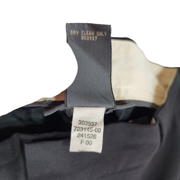 Banana Republic Trouser sz 6 Women Black Stretch Wool Lined 29x31 High Waist Y2K - Picture 8 of 11